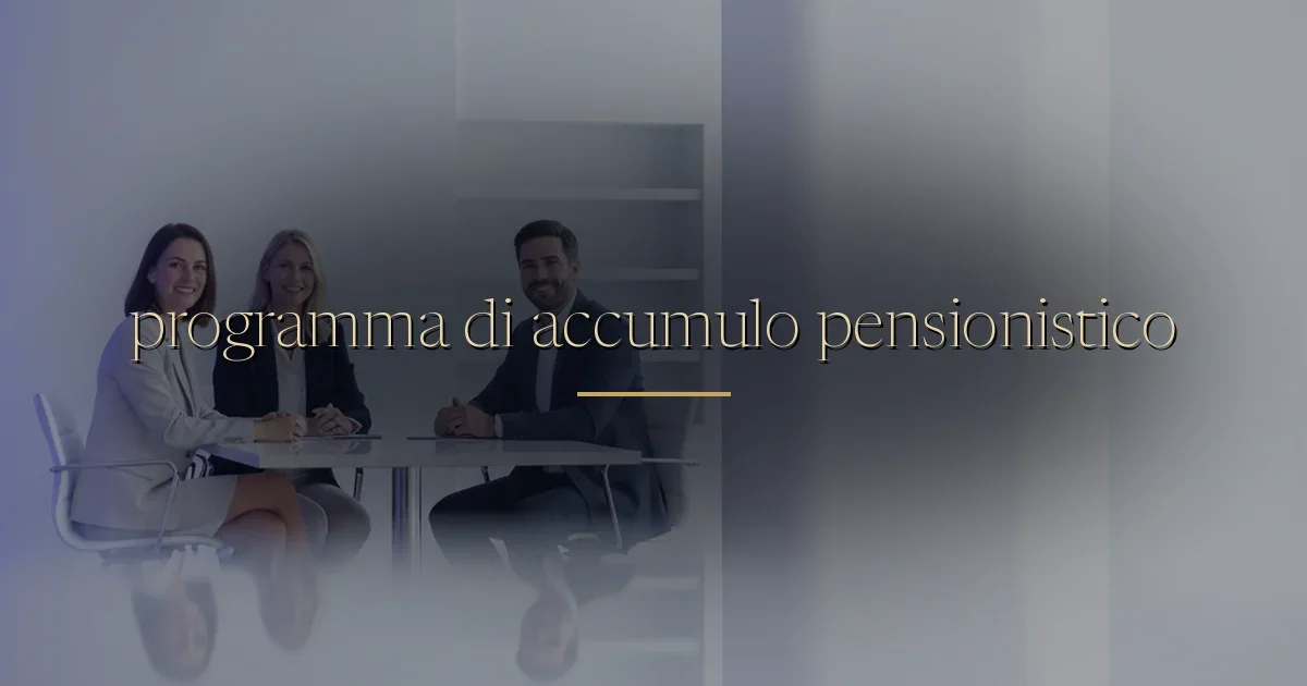 programma di accumulo pensionistico
